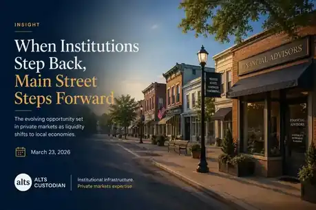 When Institutions Step Back, Main Street Steps Forward